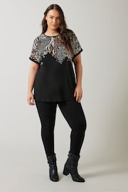 Evans Animal Print Black T-Shirt - Image 2 of 5