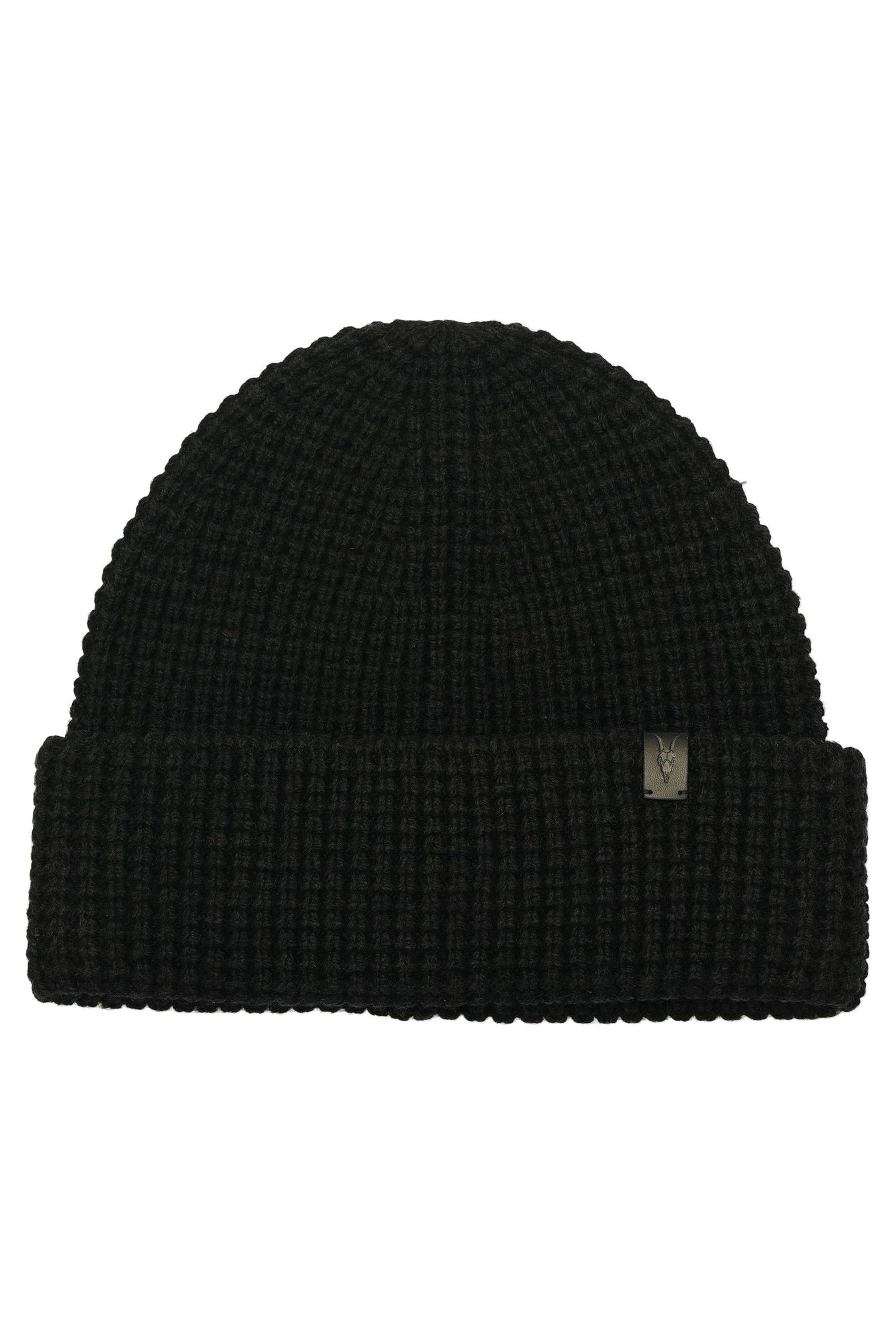 All saints half cardigan stitch beanie on sale