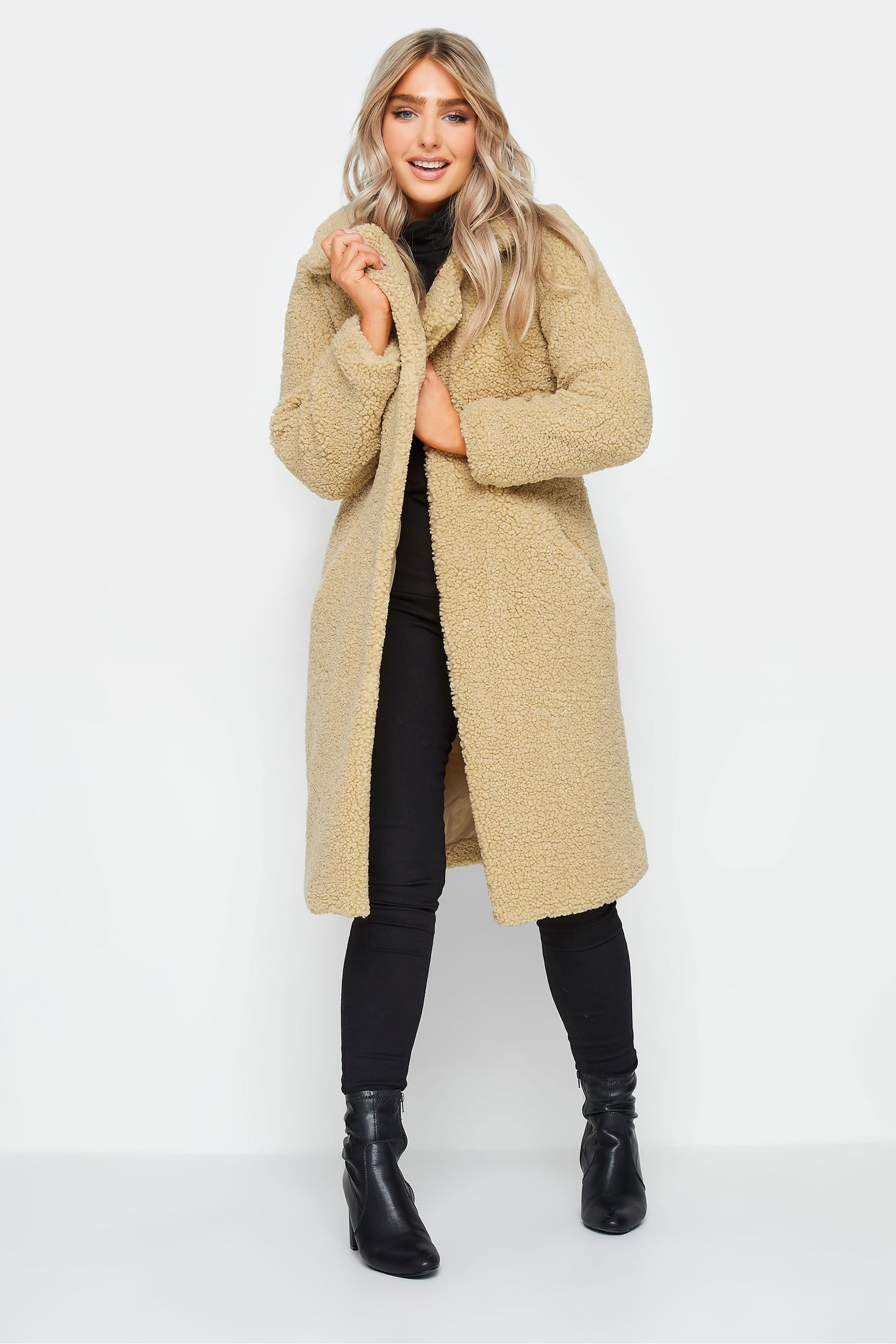Buy M Co Natural Borg Coat from the Next UK online shop