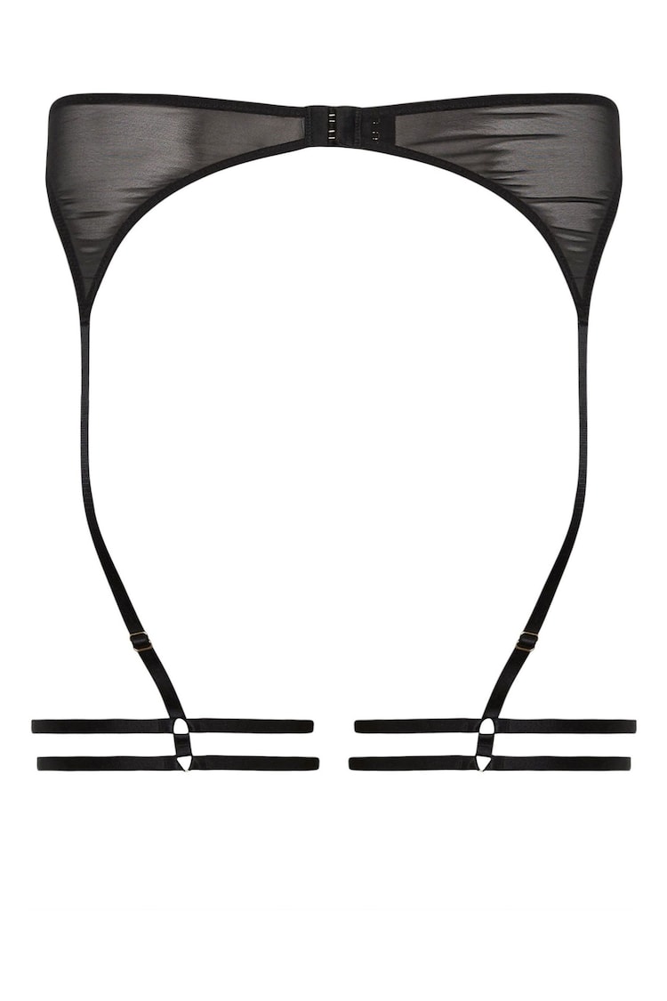 Yours Curve Black Eleanor Embellished Thigh Harness Bra - Image 3 of 3