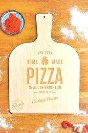 Personalised Wooden Pizza Peel/Paddle by Oakdene - Image 1 of 2