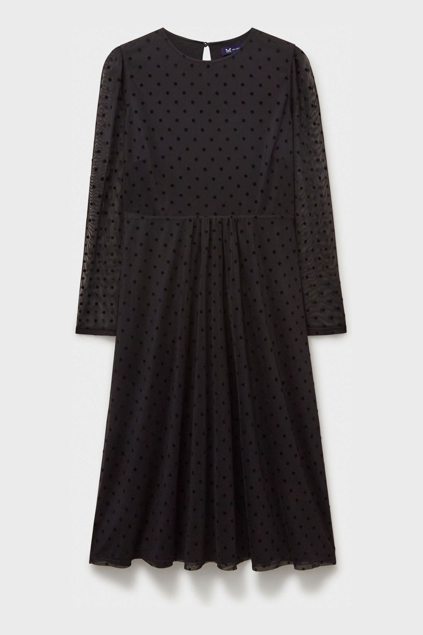 Buy Crew Clothing Company Marten Jersey Tulle Black Dress from the Next UK online shop