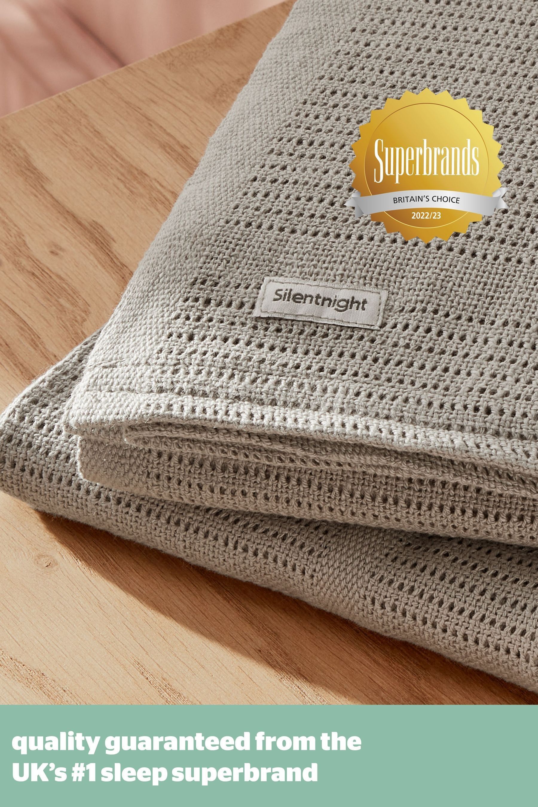 Buy Silentnight Natural 100 Cotton Safe Nights Cellular Blanket 2 Pack from the Next UK online shop