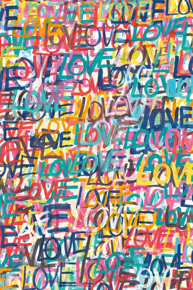 Buy Oh Popsi Pop Riot Love Scribble A4 Wallpaper Sample from the Next