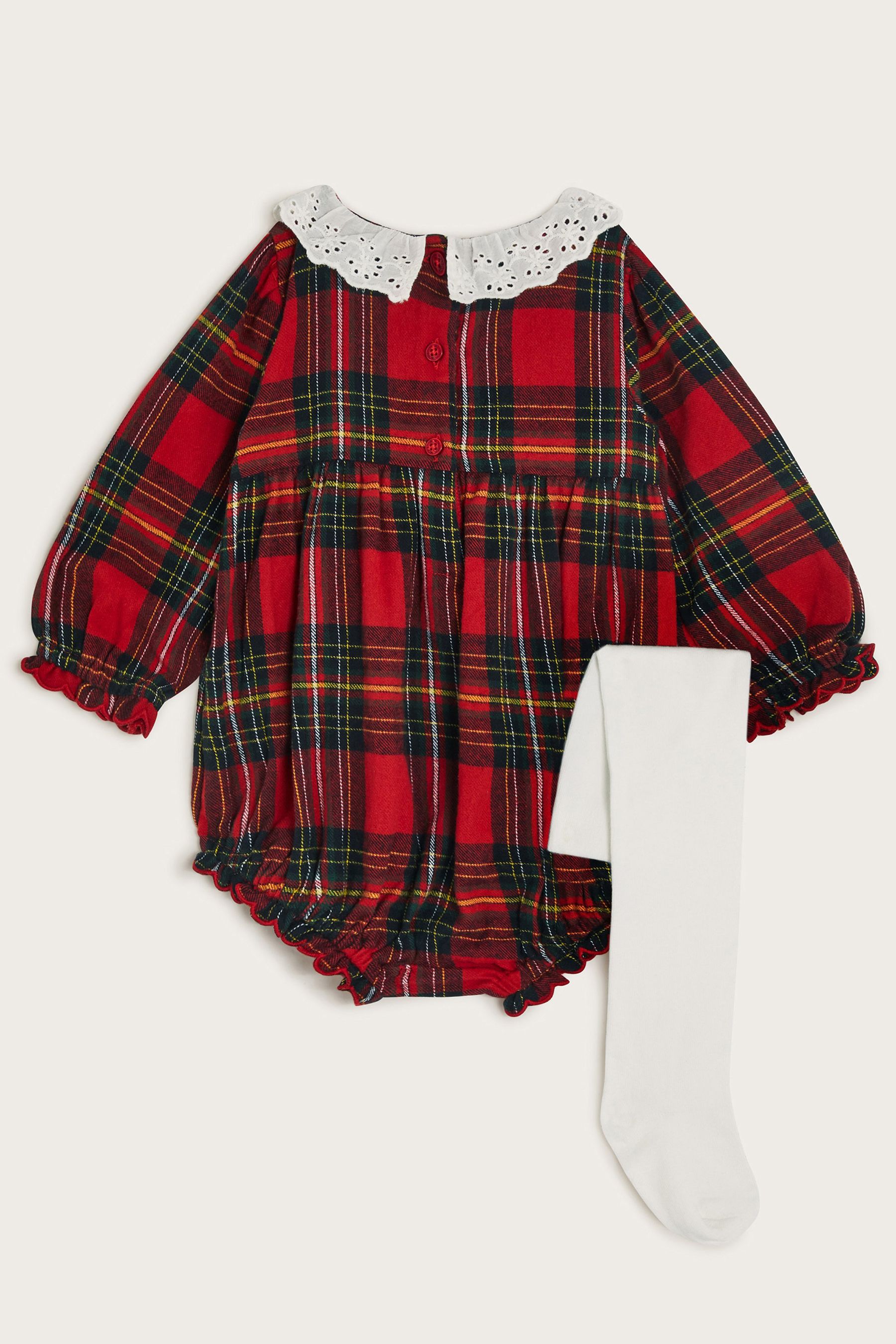 Newborn tartan dress best sale