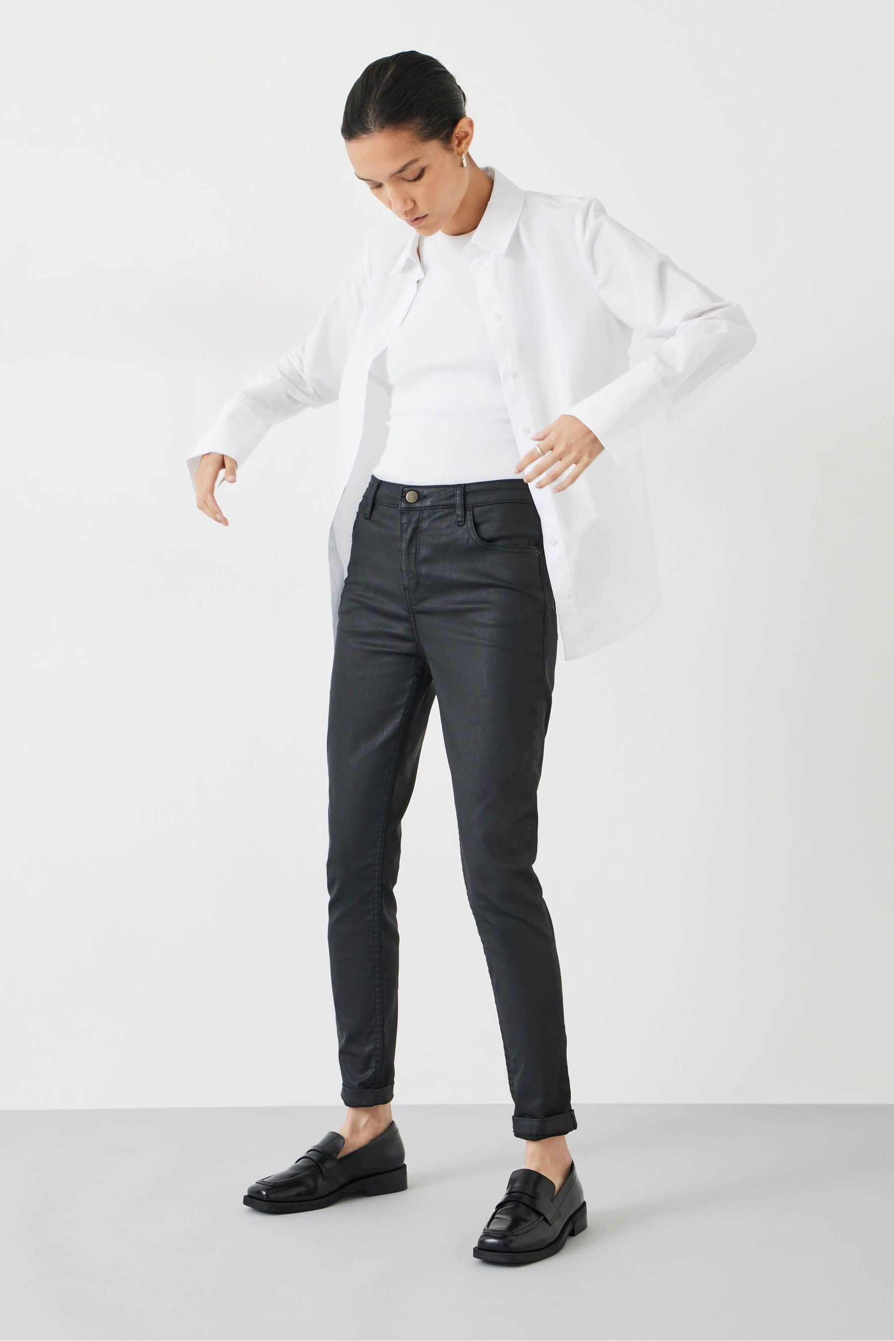 Buy Hush Black Coated Jeans from the Next UK online shop