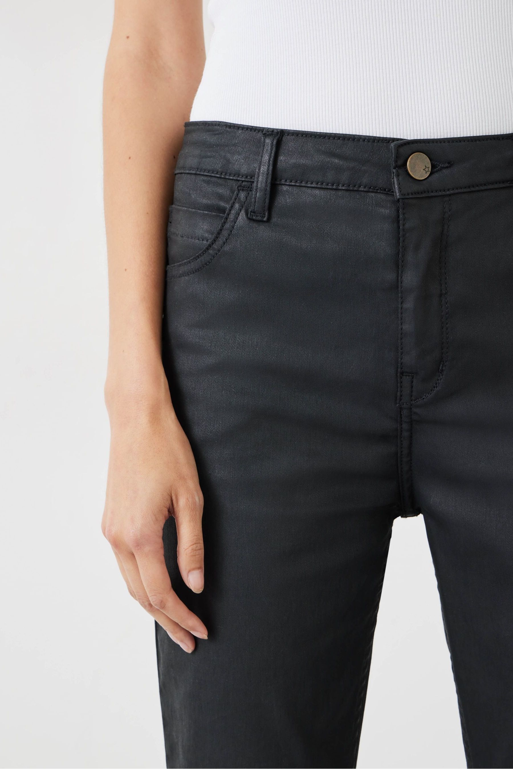 Buy Hush Black Coated Jeans from Next Luxembourg