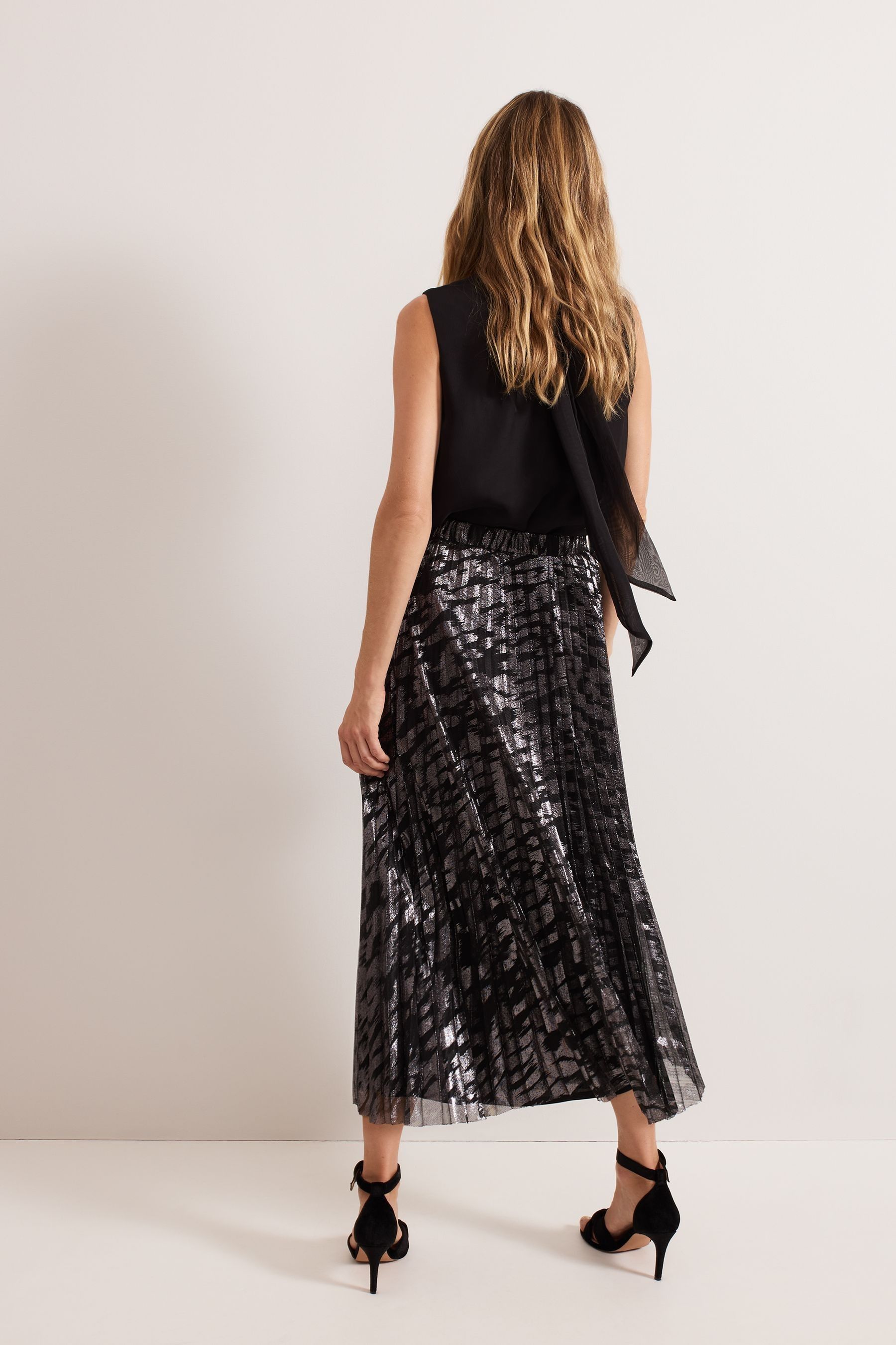 Buy Phase Eight Metallic Zoe Metallic Skirt from Next Australia