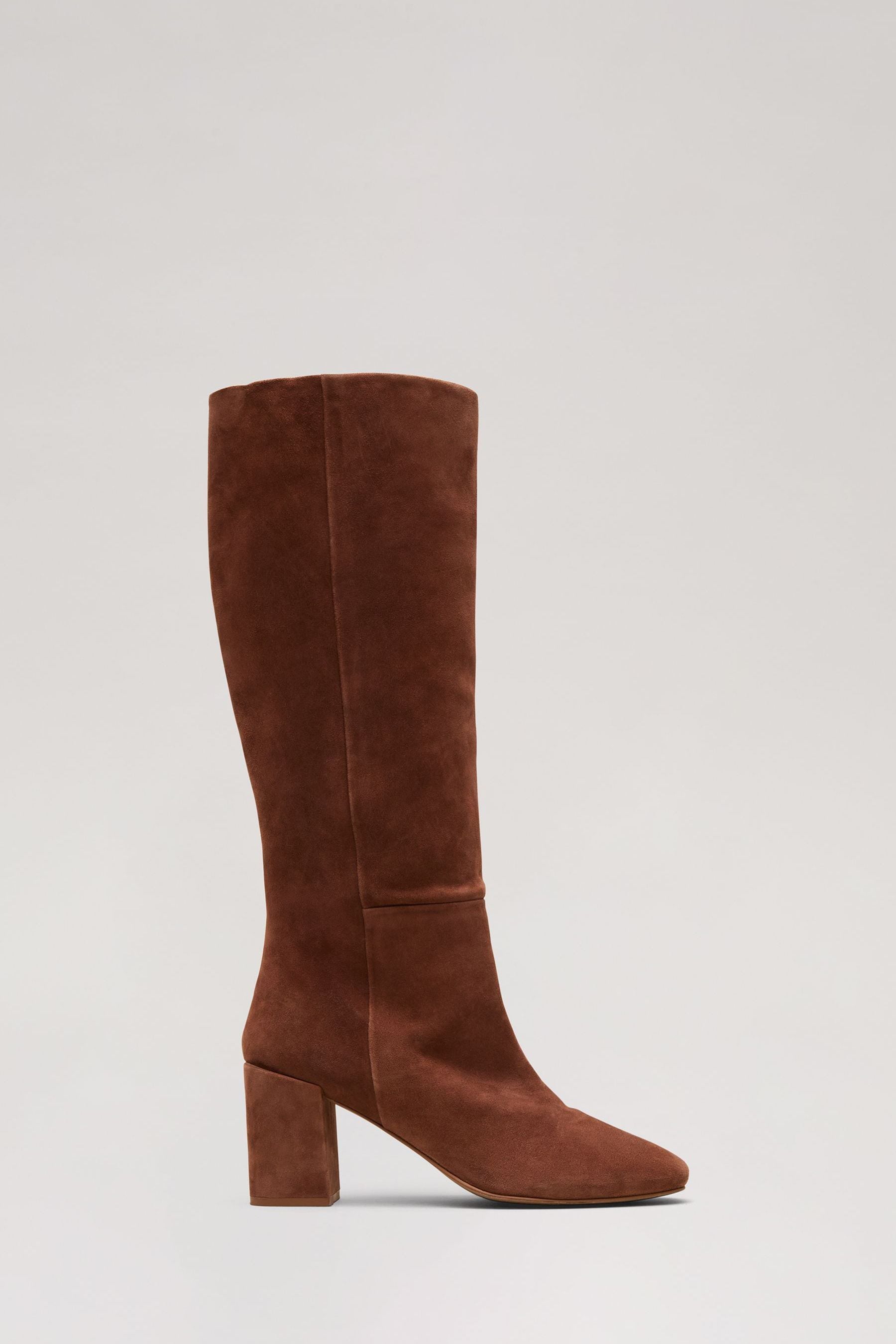 Phase Eight Tan Suede Knee Boots