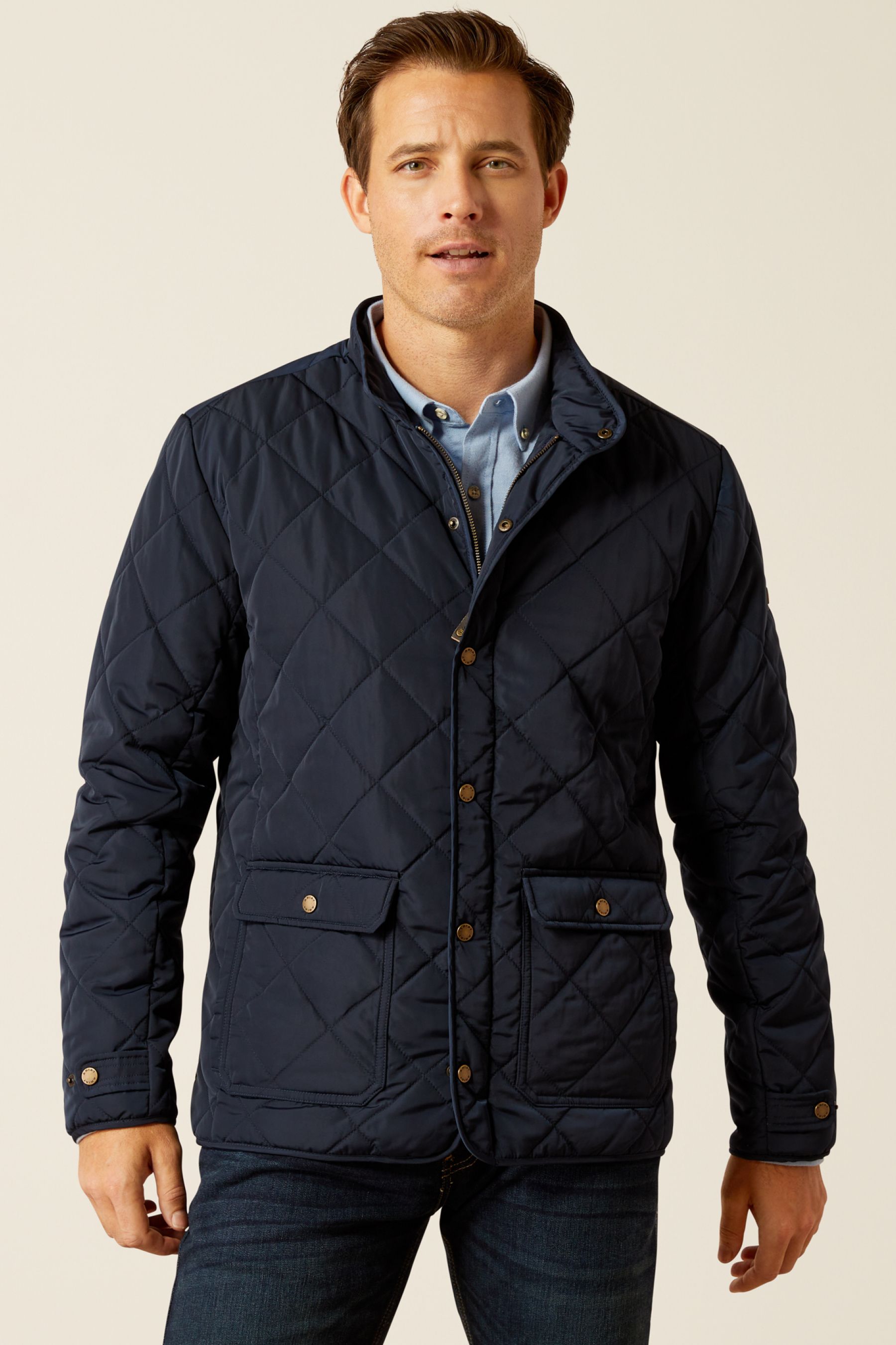 Buy Ariat Blue Woodside Quilted Jacket from the Next UK online shop
