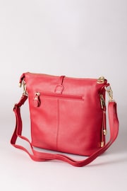 Lakeland Leather Red Cartmel Leather Cross-Body Bag - Image 8 of 8