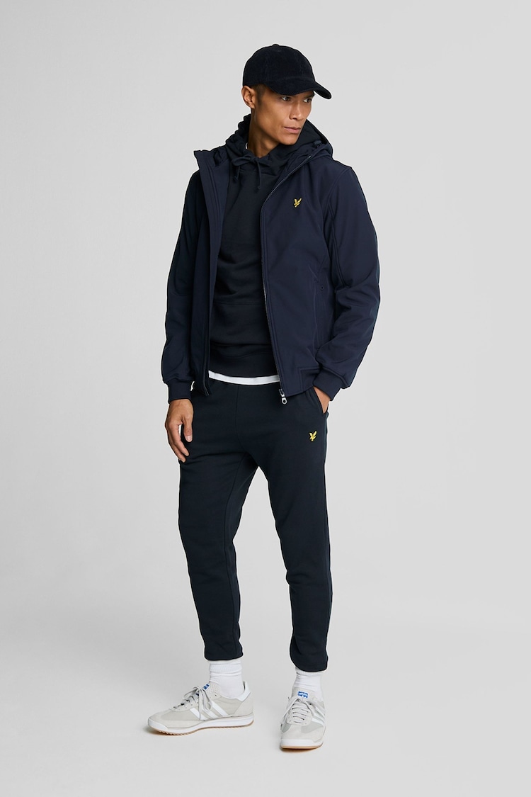 Lyle & Scott Blue Fleece Back Softshell Jacket - Image 2 of 5