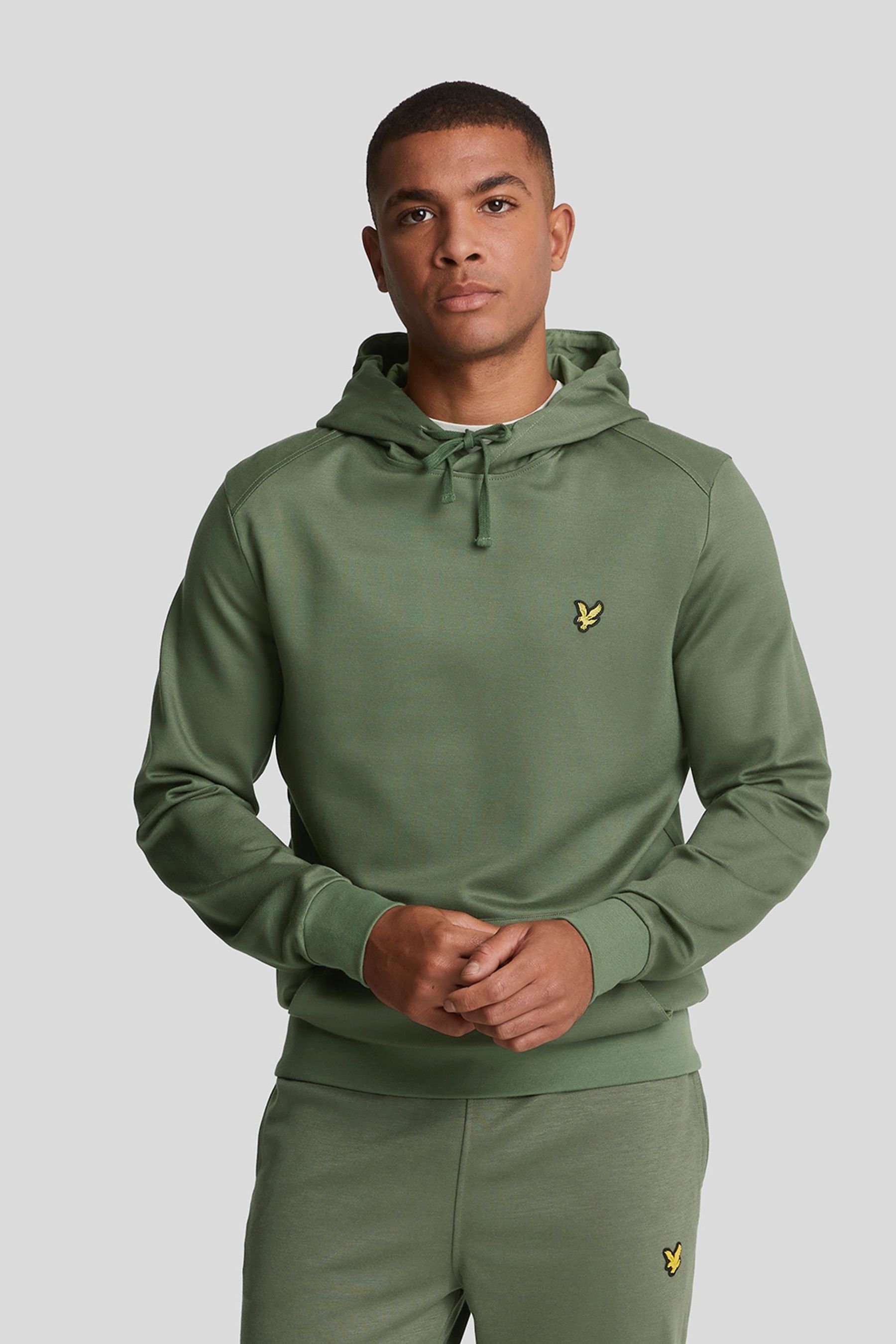 Buy Lyle Scott Green Fly Fleece 100 Cotton Hoodie from Next Luxembourg