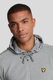 Lyle & Scott Grey Full-Zip 100% Cotton Hoodie - Image 3 of 5