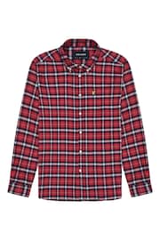 Lyle & Scott Red Check Flannel 100% Cotton Shirt - Image 5 of 5