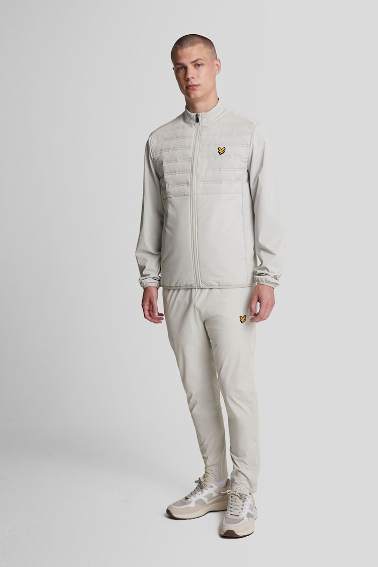 Lyle & Scott Silver Four Way Stretch Trackies Trousers - Image 1 of 5