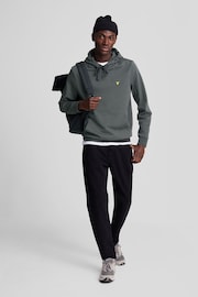 Lyle & Scott Grey Interlock Hoodie - Image 4 of 5