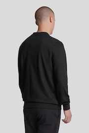 Lyle & Scott Black Crew Neck Fly Sewat Top - Image 3 of 5