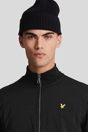 Lyle & Scott Black Hybrid Baffled Track Jacket - Image 3 of 5