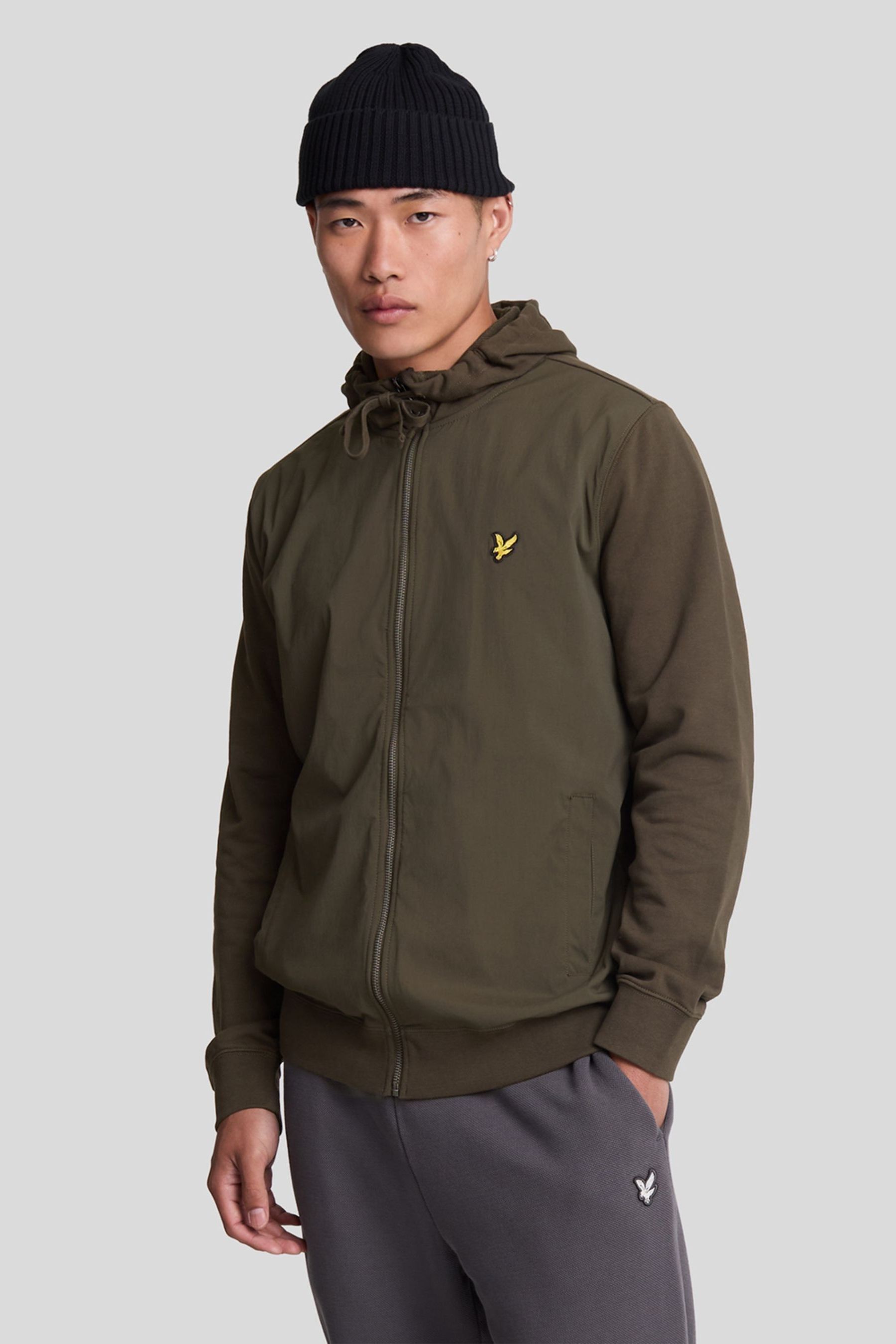 Lyle and scott green hoodie online