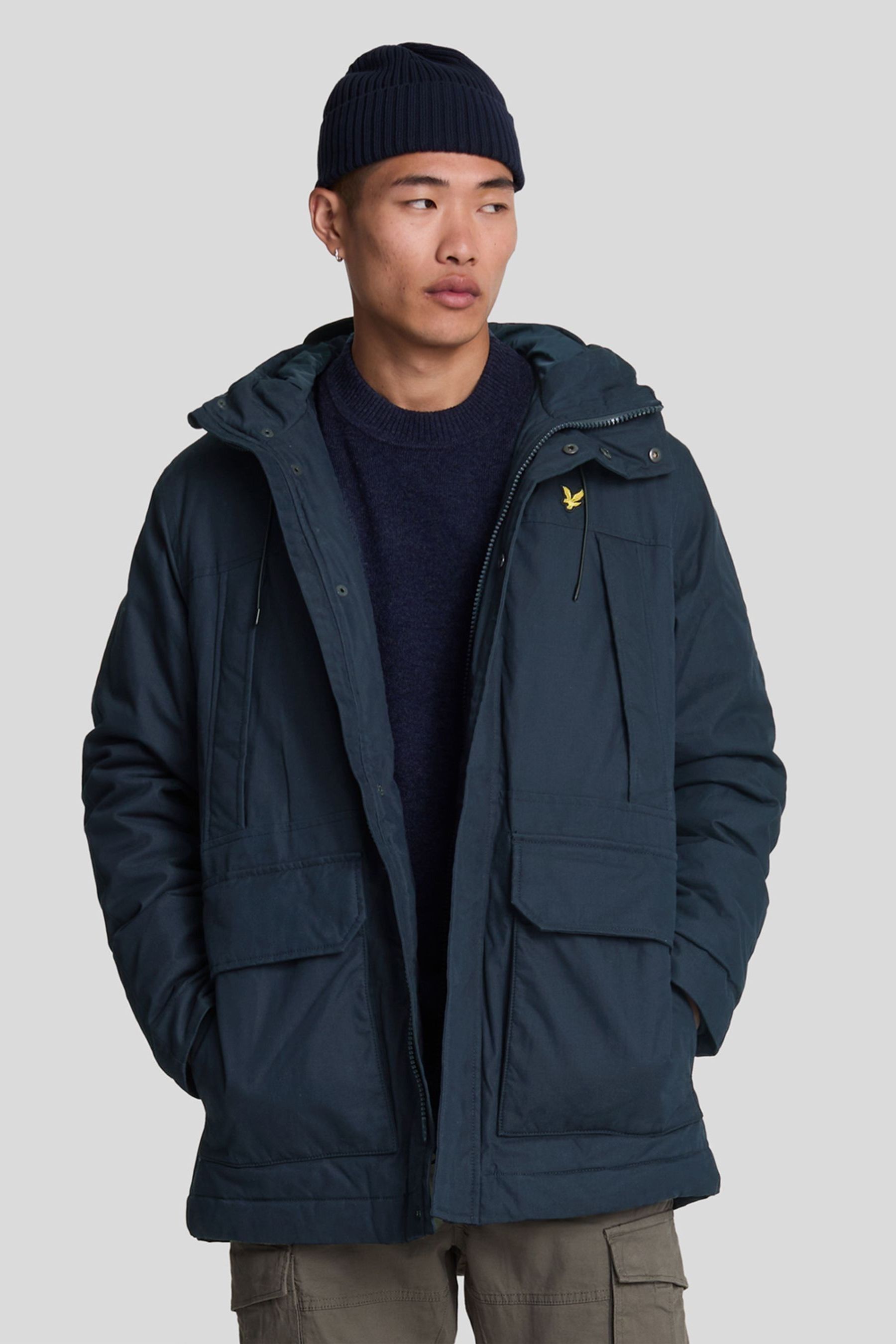 Lyle & scott microfleece parka clearance