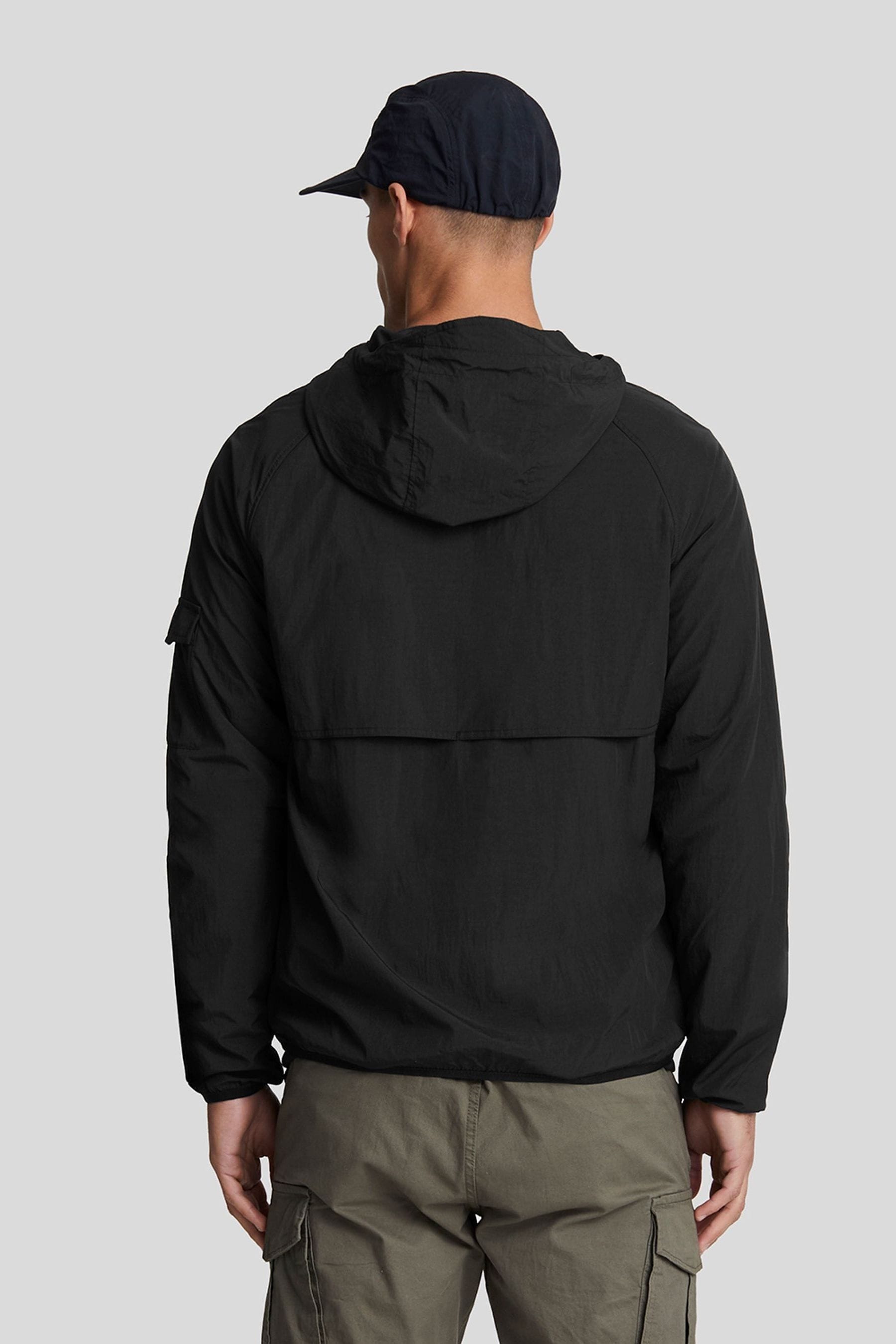 Buy Lyle Scott Black Hooded Windbreaker Jacket from Next Canada