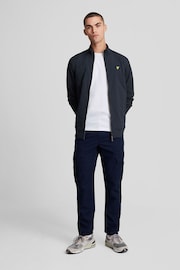 Lyle & Scott Blue Hybrid Baffled Track Jacket - Image 4 of 5