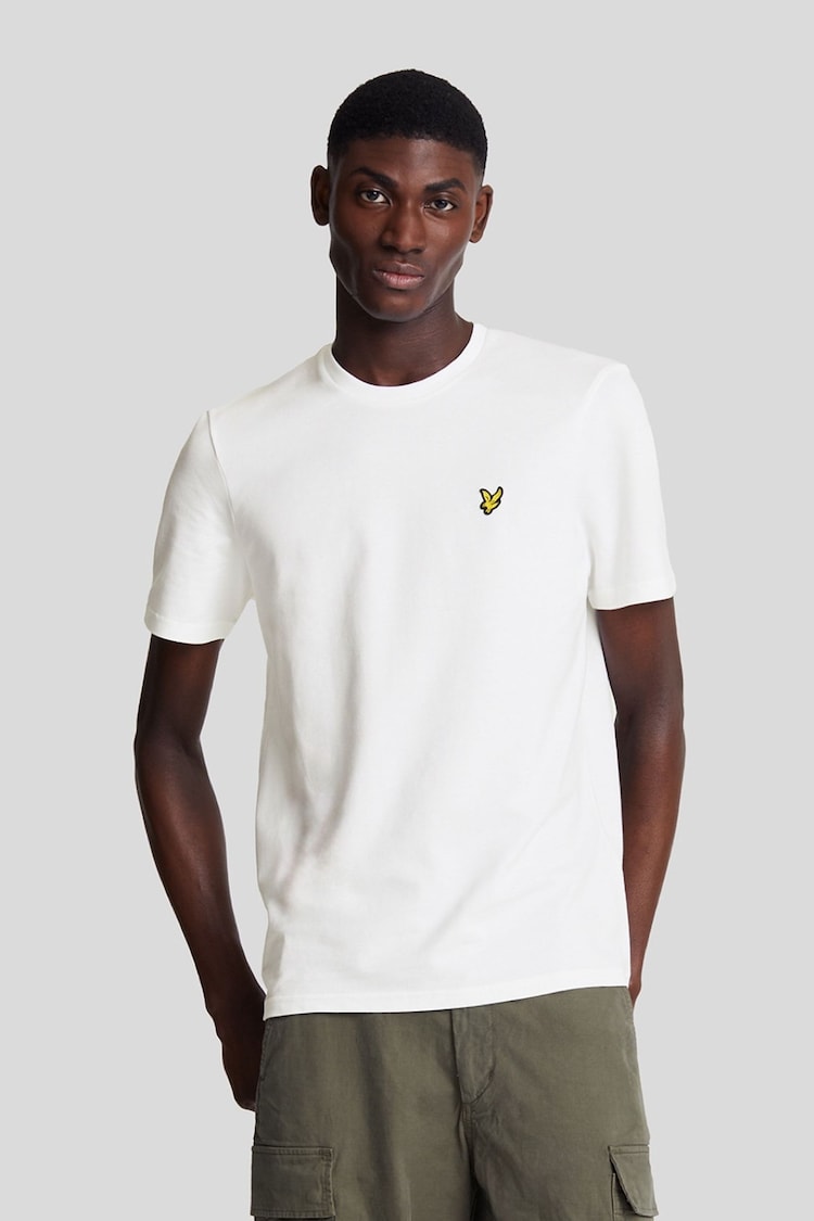 Lyle & Scott White Pique T-Shirt - Image 1 of 5