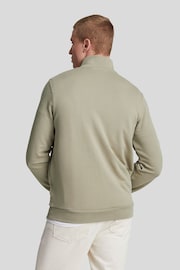 Lyle & Scott Natural 100% Cotton Loopback Quarter Zip Sweatshirt - Image 3 of 5