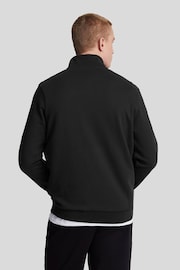 Lyle & Scott Black 100% Cotton Loopback Quarter Zip Sweatshirt - Image 2 of 5