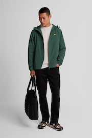 Lyle & Scott Green Zip Through Hooded Jacket - Image 2 of 3