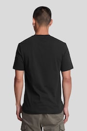 Lyle & Scott Black 100% Cotton Woven Pocket T-Shirt - Image 2 of 5