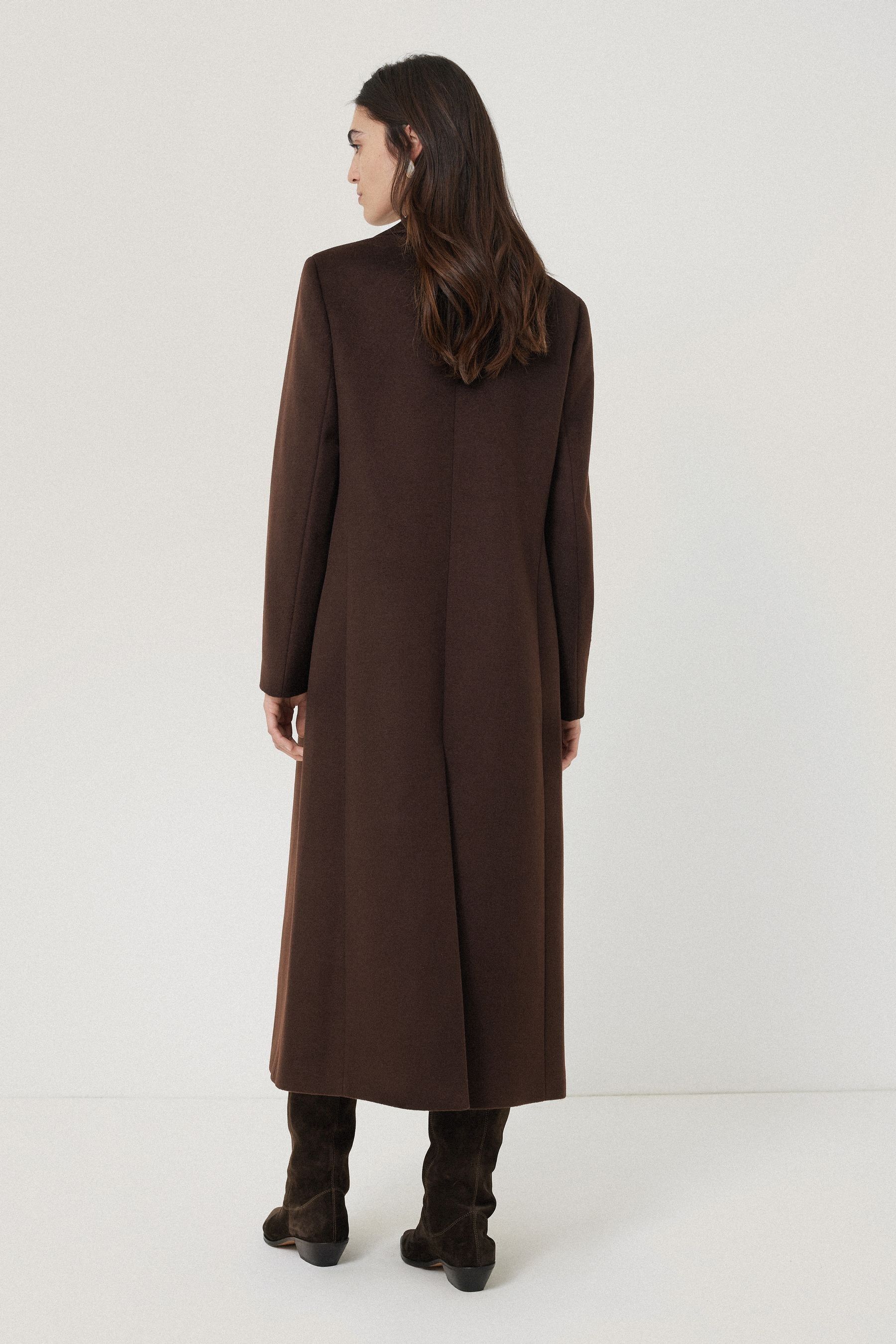 Jigsaw city wool coat midnight green shop