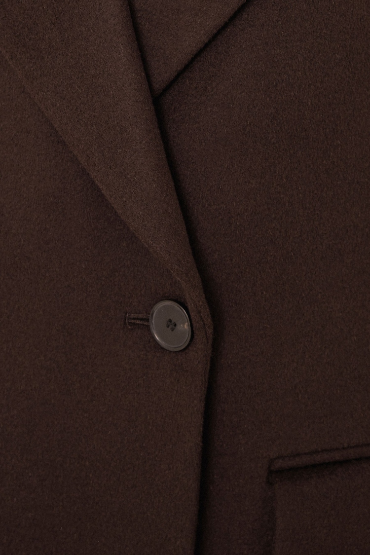 Jigsaw Brown Wool Maxi City Coat - Image 6 of 6