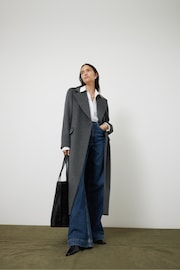 Jigsaw Grey Wool Relaxed City Coat - Image 1 of 7