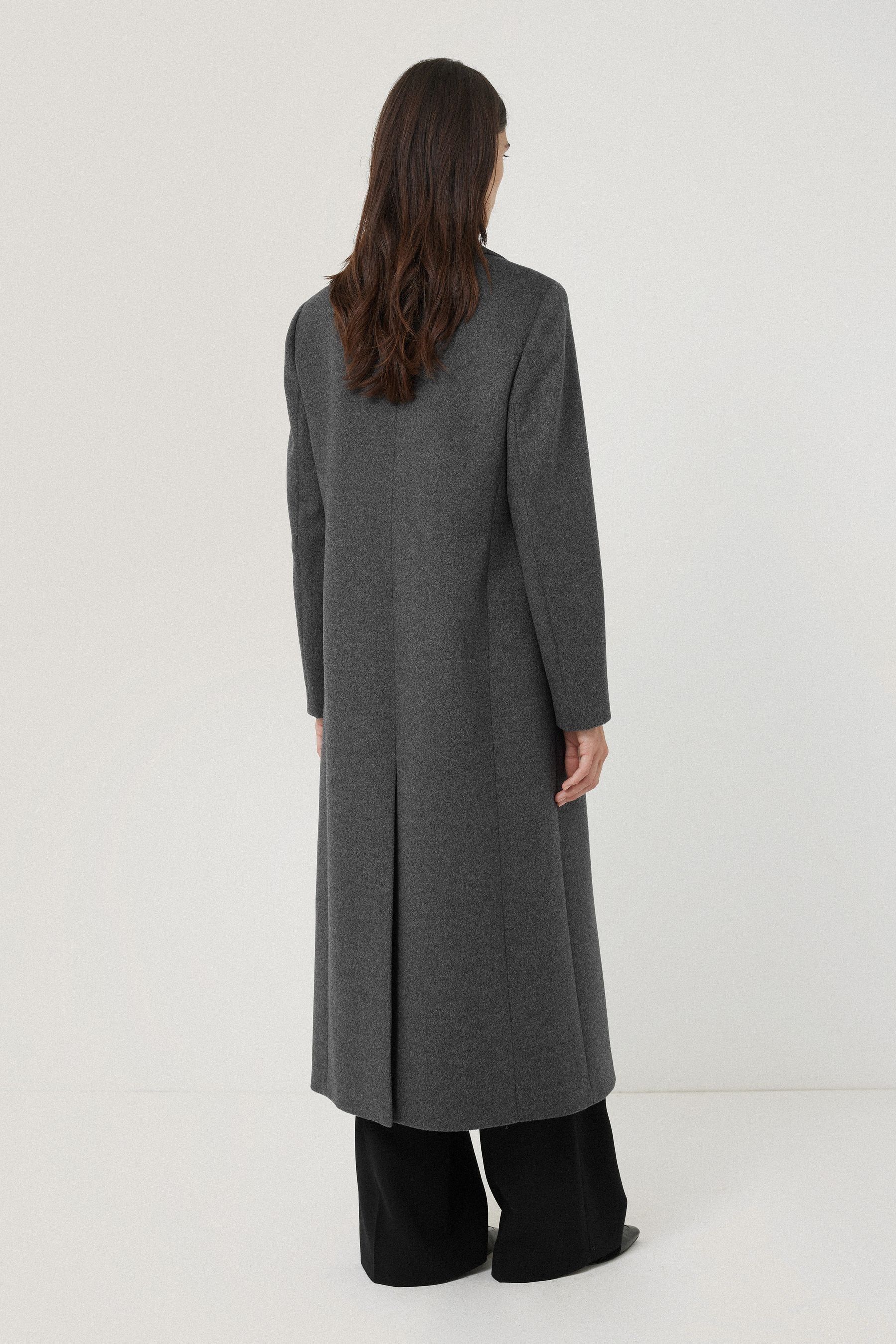 Buy Jigsaw Grey Wool Relaxed City Coat from Next Ireland