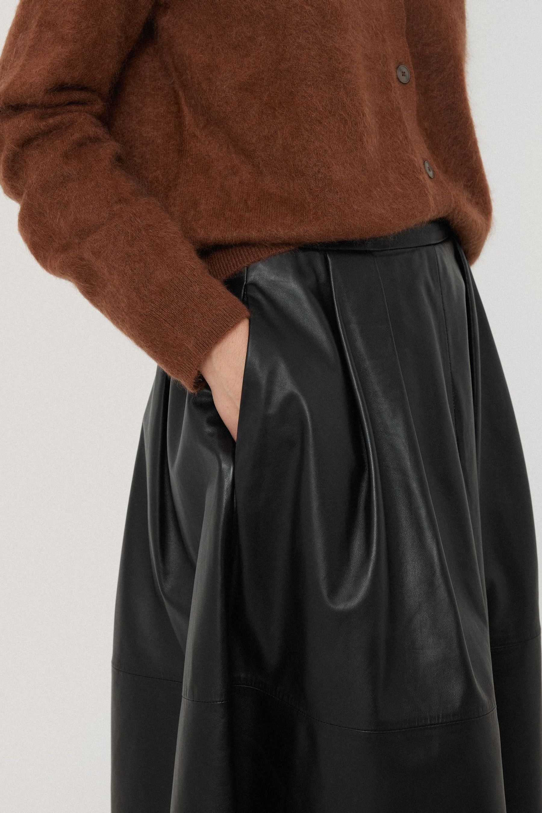 Jigsaw leather pencil skirt online
