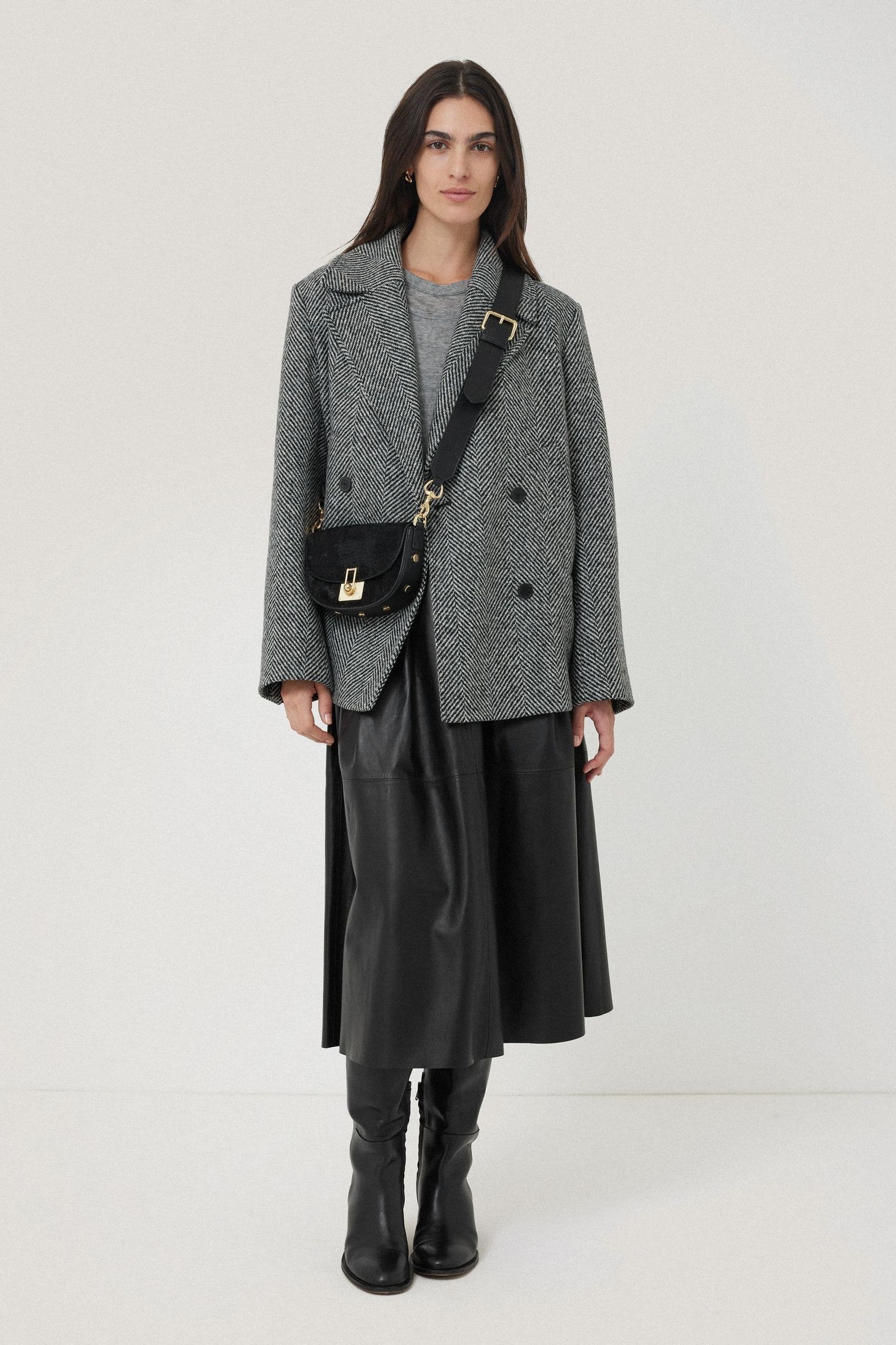 Pleated midi skirt jigsaw clearance