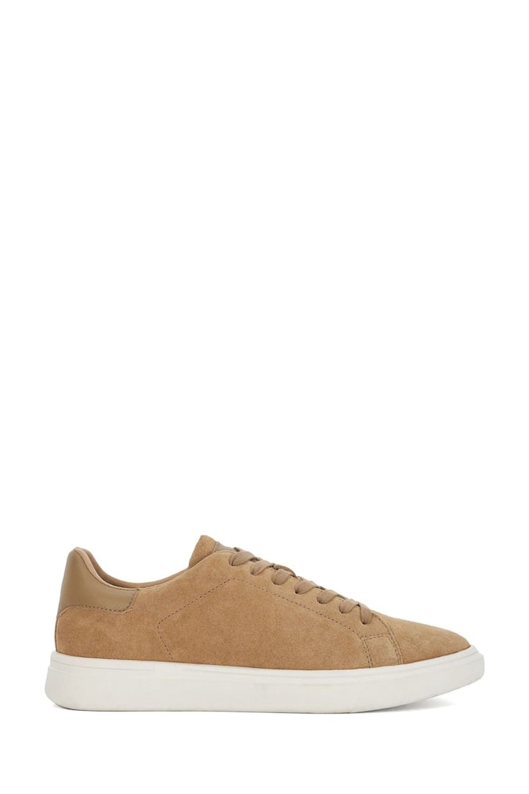 Dune London Brown Toyon Cupsole Sneakers - Image 1 of 7