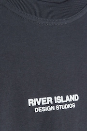 River Island Black Brand Carrier T-Shirt - Image 4 of 4