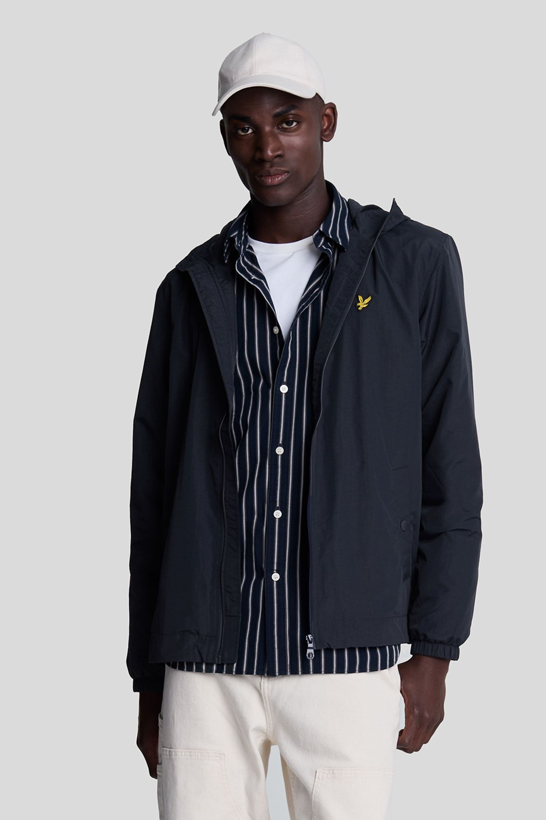 Zip through hooded jacket lyle and scott hot sale