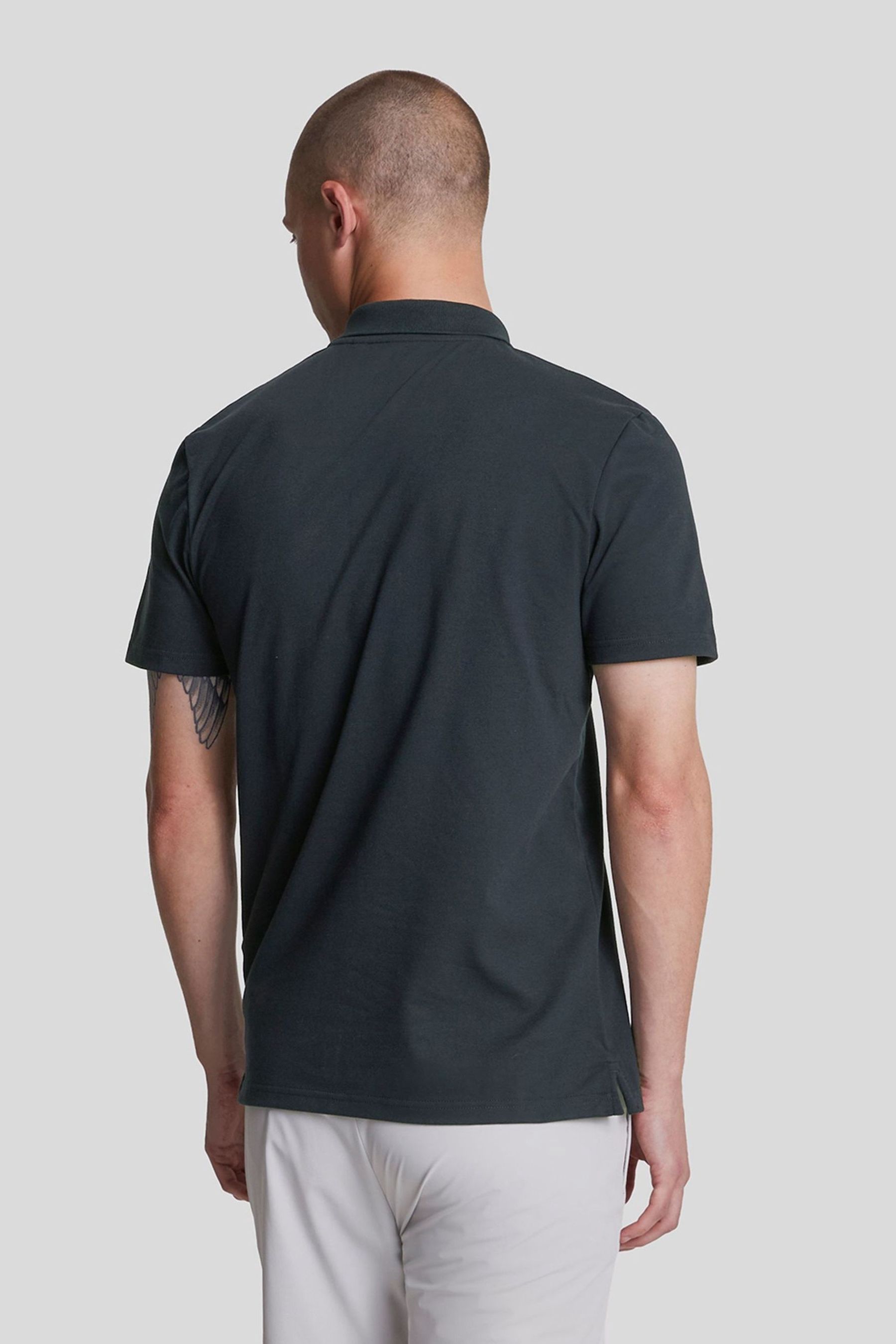 Lyle Scott Blue Sport Short Sleeve Polo Shirt