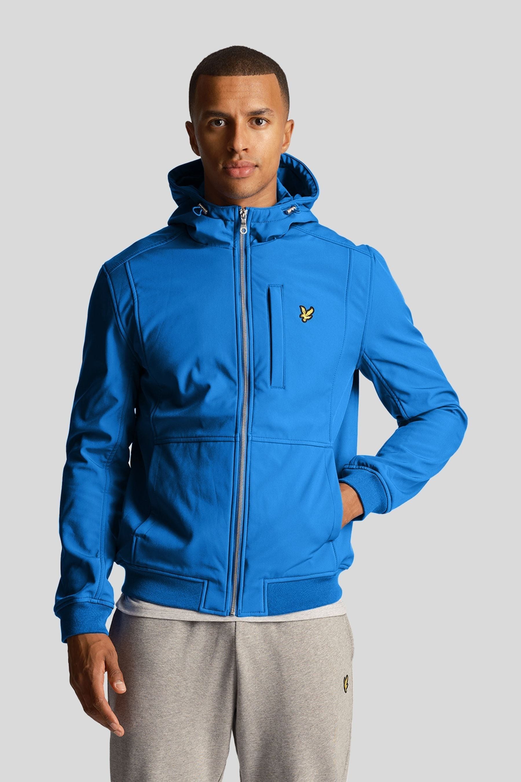 Lyle Scott Blue Softshell Jacket Small Mens