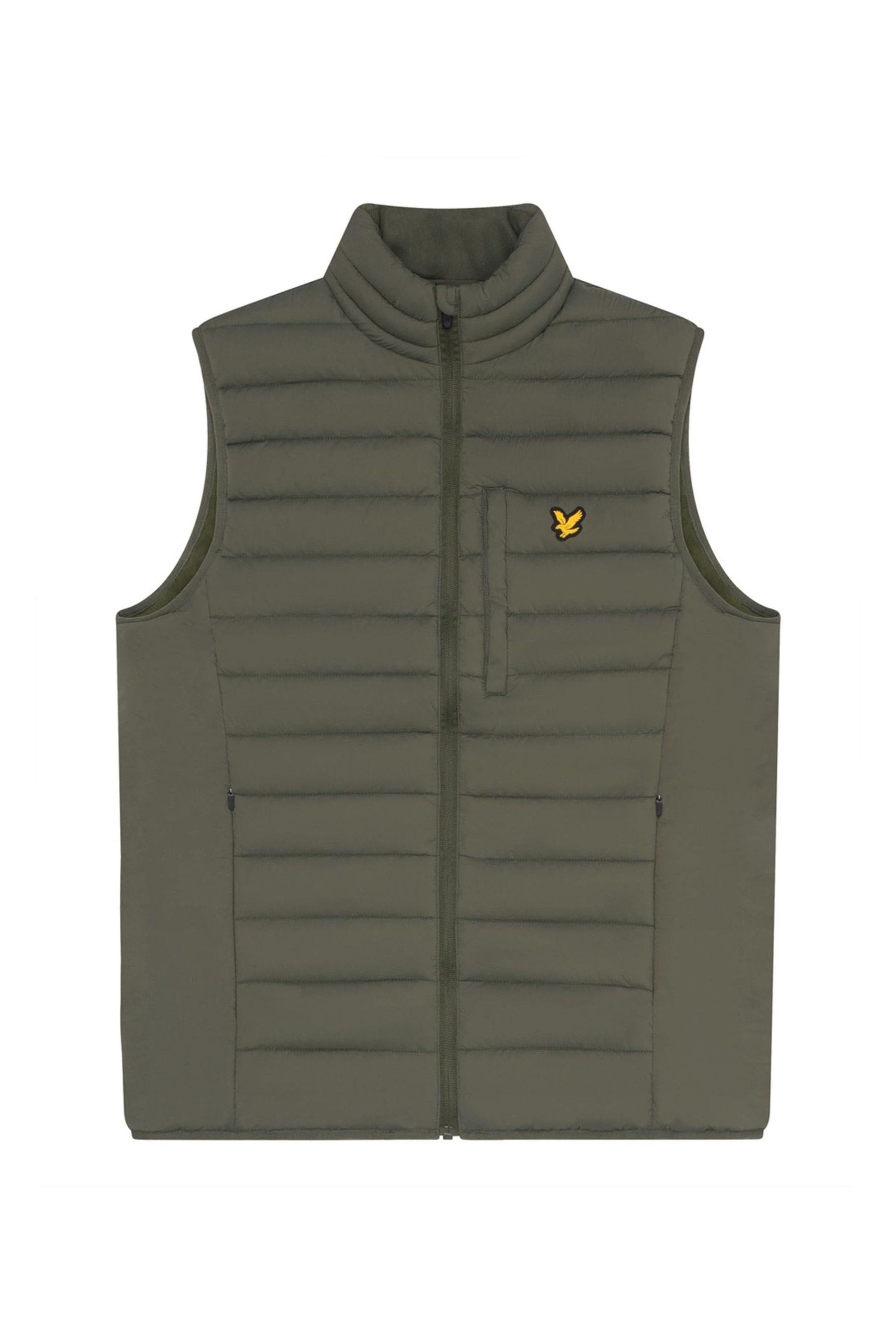 Lyle Scott Green Stretch Lightweight Quilted Gilet Medium Mens