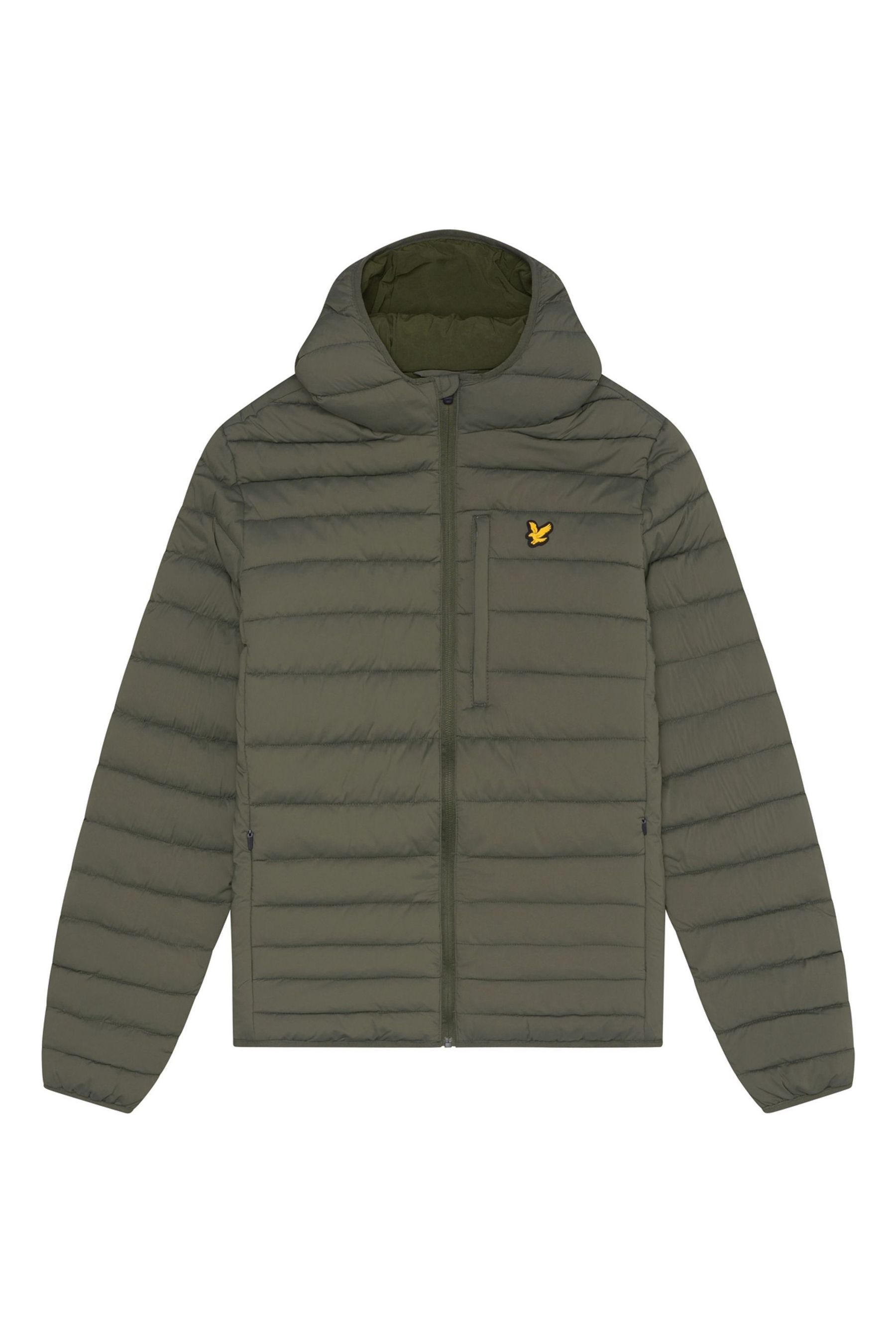 Buy Lyle Scott Green Stretch Lightweight Quilted Jacket from Next Luxembourg