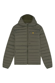 Lyle & Scott Green Stretch Lightweight Quilted Jacket - Image 5 of 5