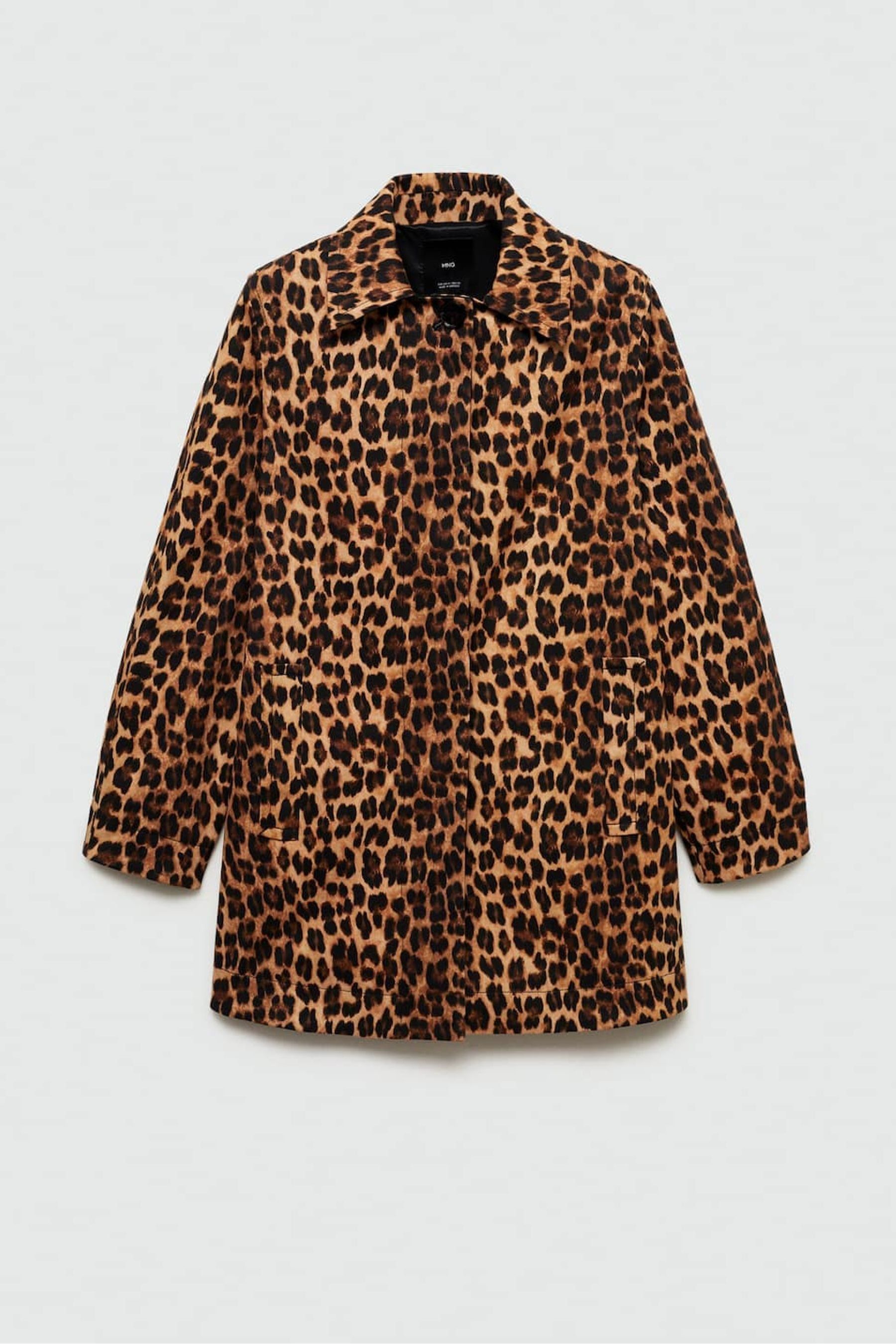 Leopard print coat mango store