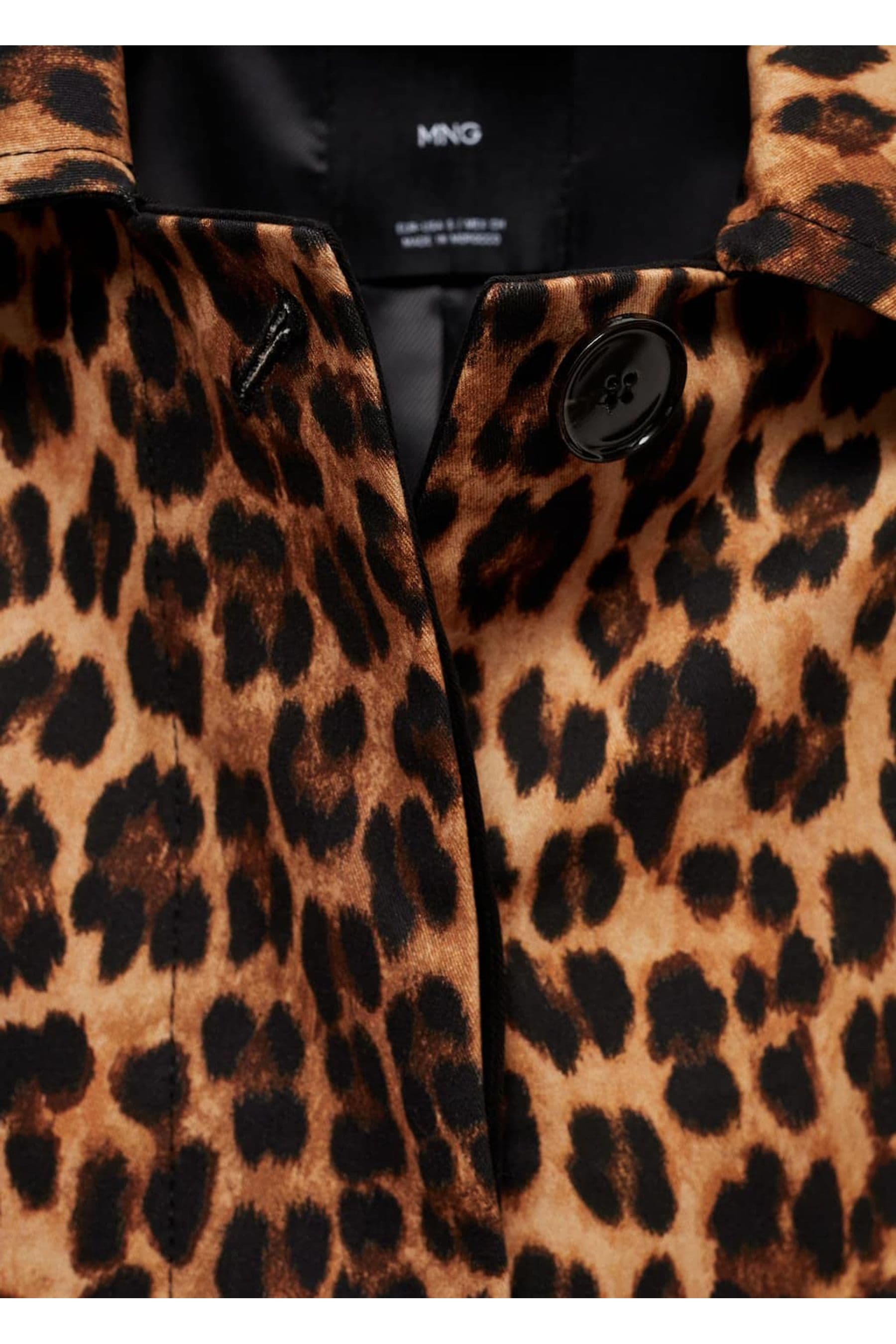 Mango leopard print coat outlet