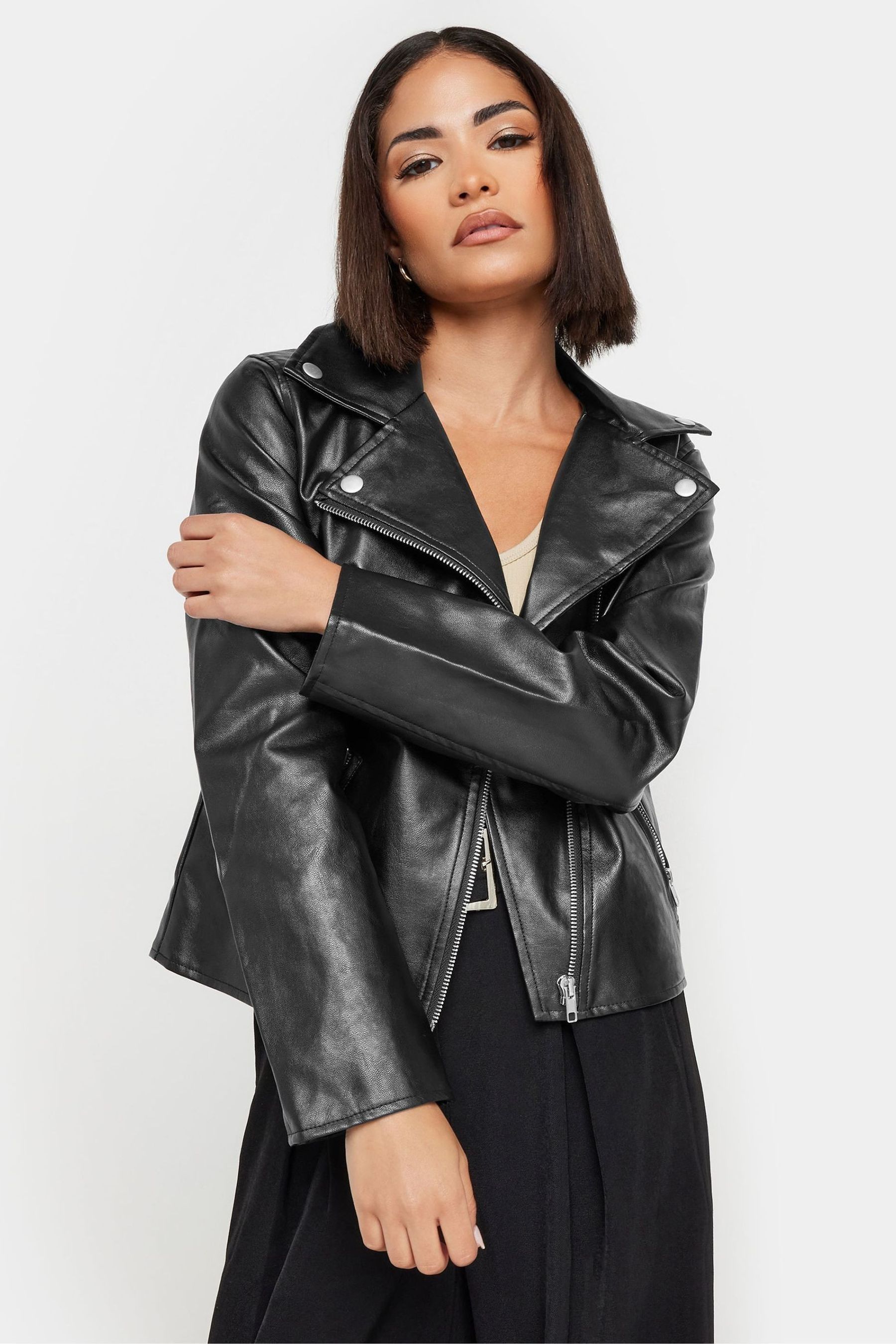 Next petite leather jacket 2025