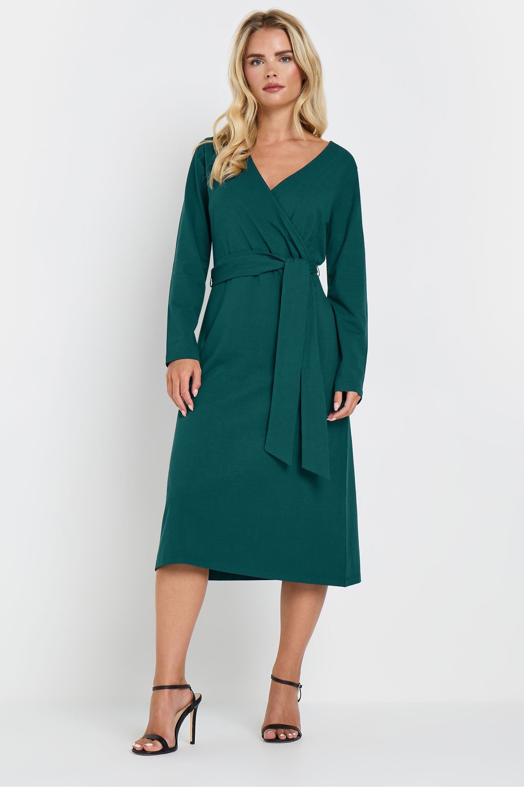 Plain wrap dress 2025